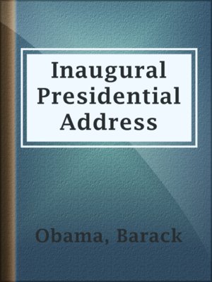 cover image of Inaugural Presidential Address